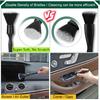 Car Interior Duster Detail Brushes, Soft Bristles Brush Car Accessories For Cleaning Dashboard Air Vent Crevice, Detailing Dusting Tool Kit For Auto