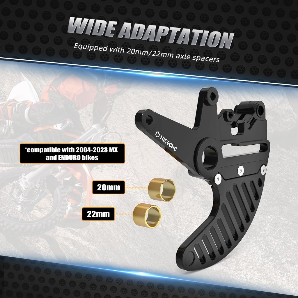 For KTM EXC 300 EXC-F 350 SX 125 SX-F 450 2004-2025 Dual Calipers Bracket Brake Disc Guard For GasGas EC300 For Husqvarna TE300
