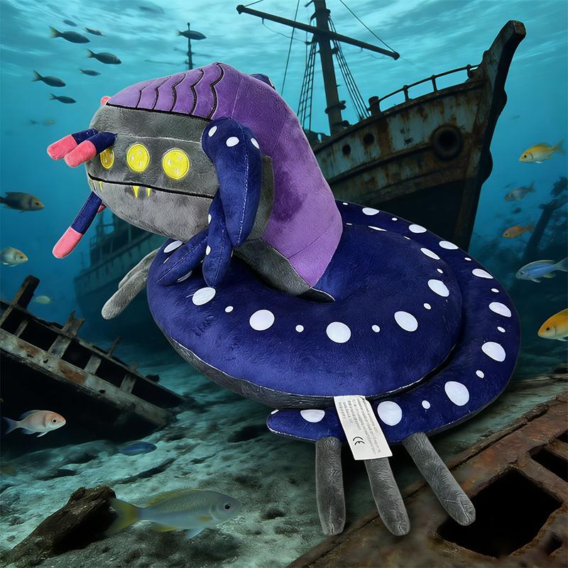 20 см Новая Горячая Игровая Периферия по Игре Subnautica Плюшевая Игрушка Милый Аниме Персонаж Глубоководная Змея Кукла Подарок на День Рождения для Ребенка Фаната