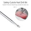 1pc Safety Nail Drill Bits Tungsten Carbide Drill Bit Cuticle Remover 3/32" For Electric Nail File Machine