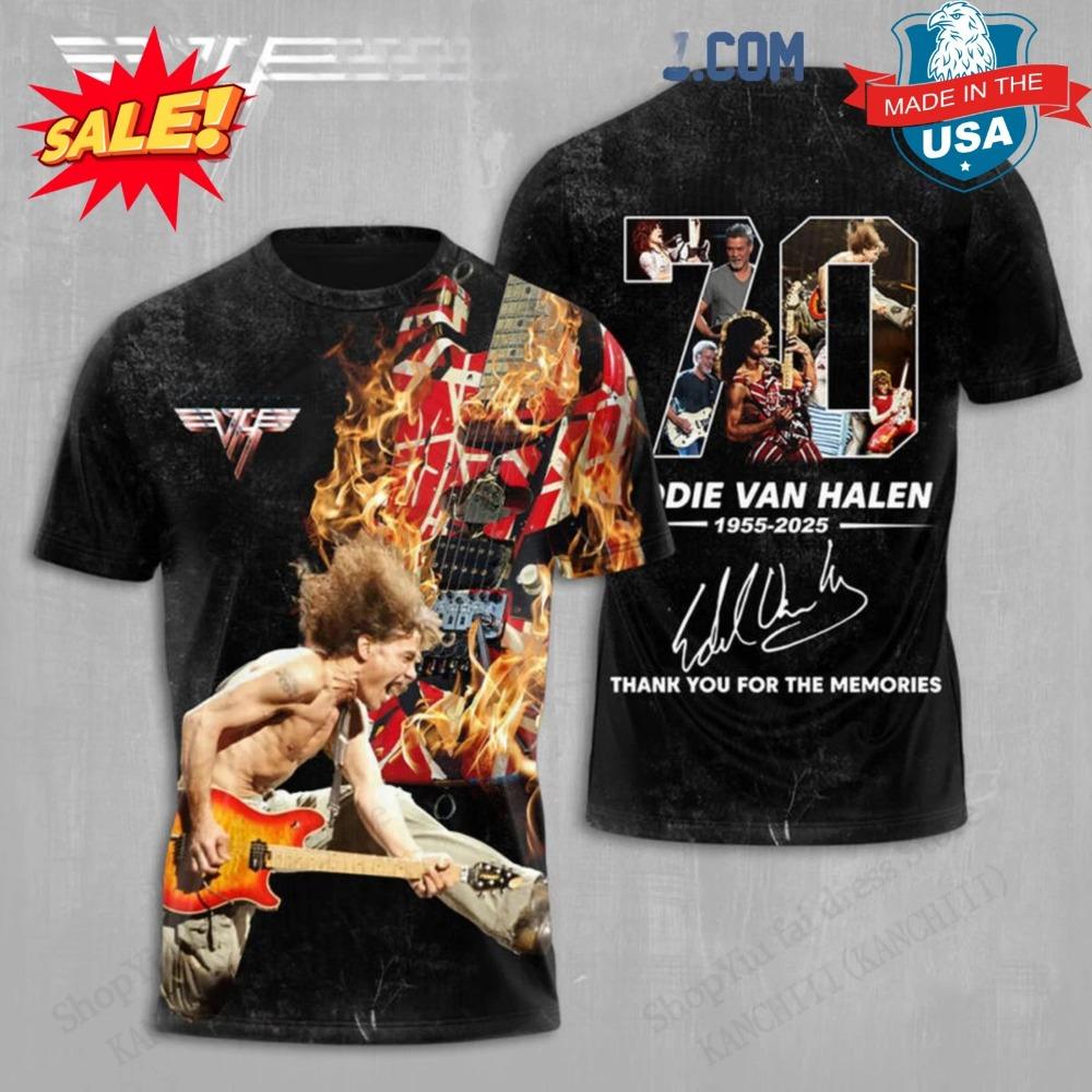 Новая Рок-звезда VAN HALEN Группа 3D Печать Футболка Мужчины Женщины Мода Повседневная Футболка с коротким рукавом Детские Хип-хоп Топы Футболки Мужская Одежда