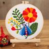 Набор для вышивания иглой с цветочным узором, Набор для вышивания, Домашний декор, Ковровое вышивание, Стартовый набор