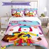3pcs JoJo's Circus Bedding Set Duvet Cover Closure Includes 1 Duvet Cover & 2 Pillowcases, Soft and Comfortable for All Seasons.