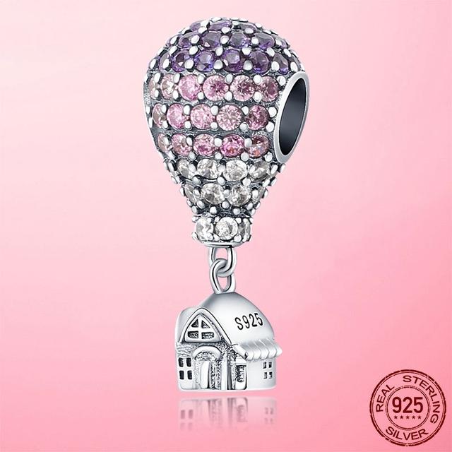 925 Sterling Silver O Pendant Love Heart Snake CZ Clip Charm Beads Fit Original Women Bracelet Bangle Silver 925 Jewelry