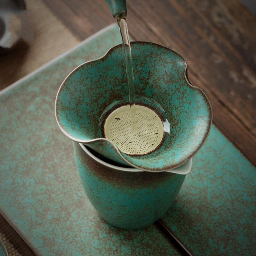 Elegant Ceramic Tea Strainers Retro Tea Separator Tea Filter Tea Leaf Filter Office