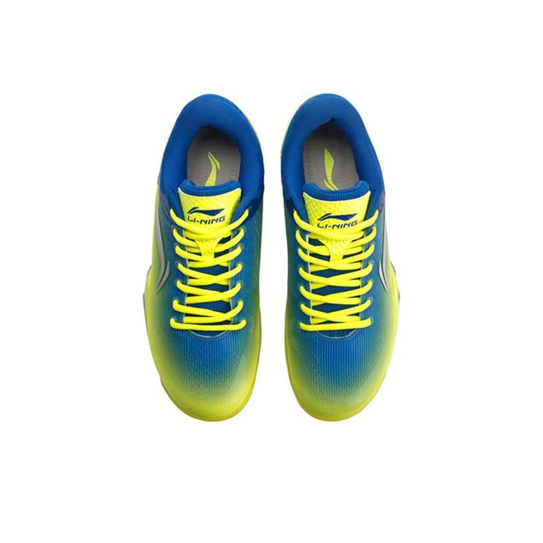 Кроссовки Li Ning Attack Professional Rebound Shock Absorbing Breathable Durable Low-Top для бадминтона для мужчин, флуоресцентно-ярко-зеленые AYZN005-2