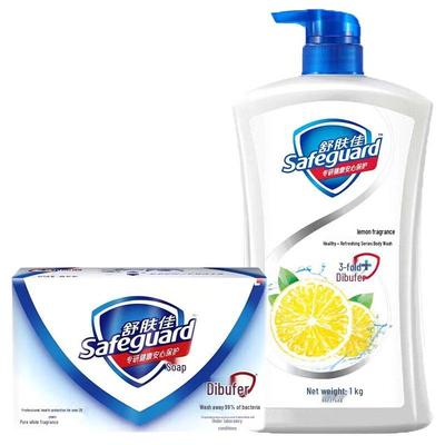Набор: Мыло Safeguard Pure White и Гель для душа с лимоном