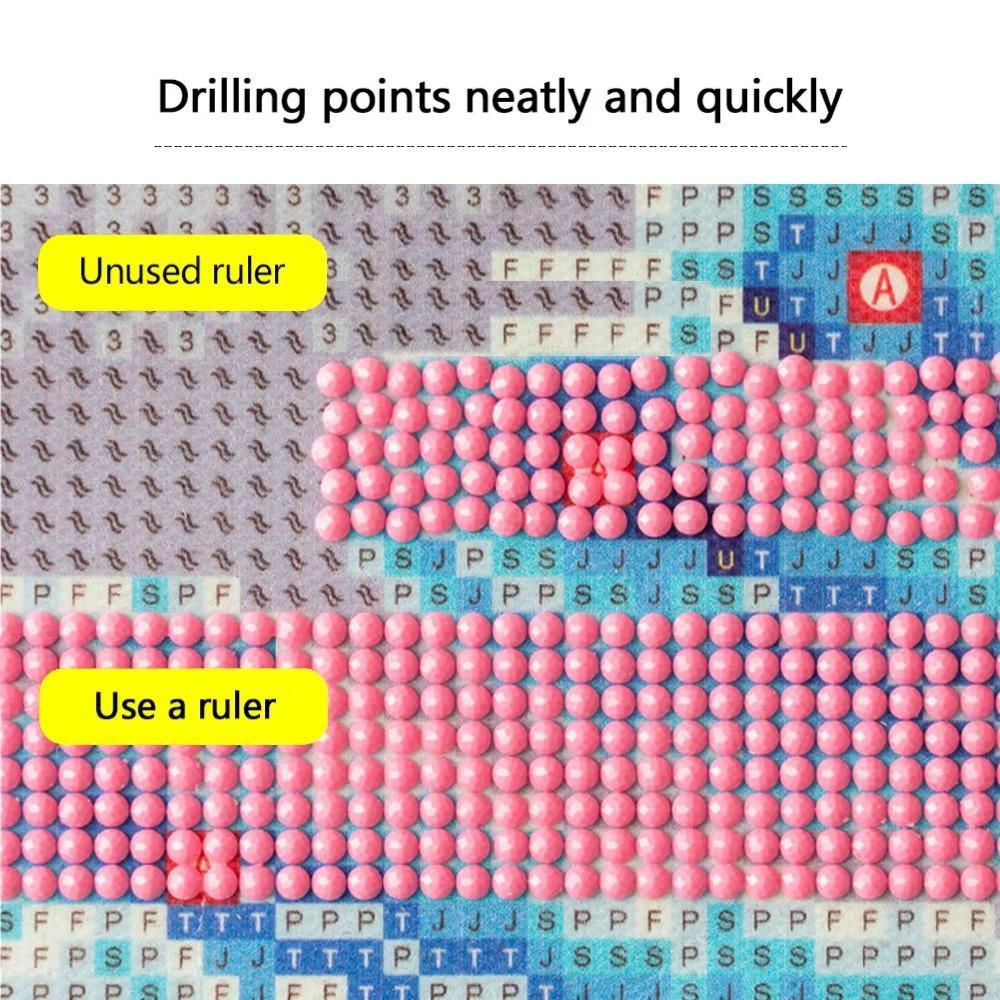 Сплошной цвет DIY Алмазная картина Крест Линейка Вышивка Линейки Алмазная вышивка Аксессуар