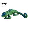 3D Printed Chameleon Reptile Figurine, Realistic Articulated Lizard Toy, Animal Educational Teaching Aid Model with Moveable Joints for Desk