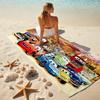 Lightning McQueen beach towel Outdoor camping Beach towel for vacation swim Outdoor pool Absorbent bath towel