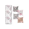 Набор подушек для стула с цифровой печатью Rose Design / 4 квадратных подушки для стула 40 × 40 см и 1 бегун