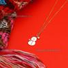 Multi-style Christmas Alloy Pendant Necklace: Santa Claus & Tree Designs, Cute, Versatile & Exquisite for Women