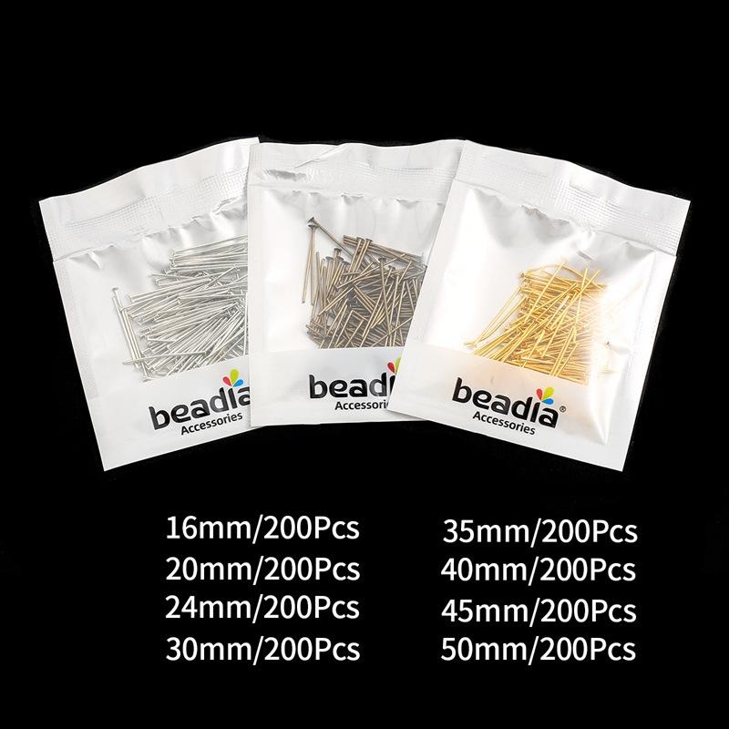 Jewelry Supplies For Jewelry Making Findings Handmade Flat Head Pins 16-50mm Popular DIY Jewelry Accessories Headpin Unique