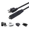 5-15R To 3 Unit 5-15R Power Extension Cable USA 3Pin Male To Triple Female Power Adaptor Cable for Laptops