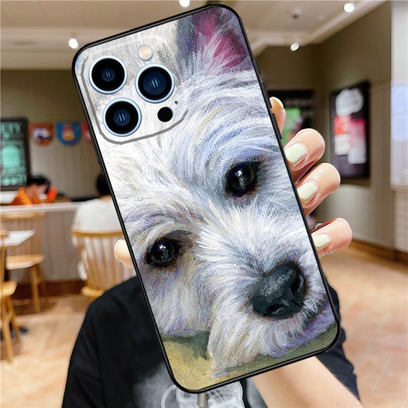 West Highland Terrier Westie Case For iPhone 18 17 16 15 14 13 12 11 Pro Max Mini Plus 16e 17 Air Bumper Cover Accessories