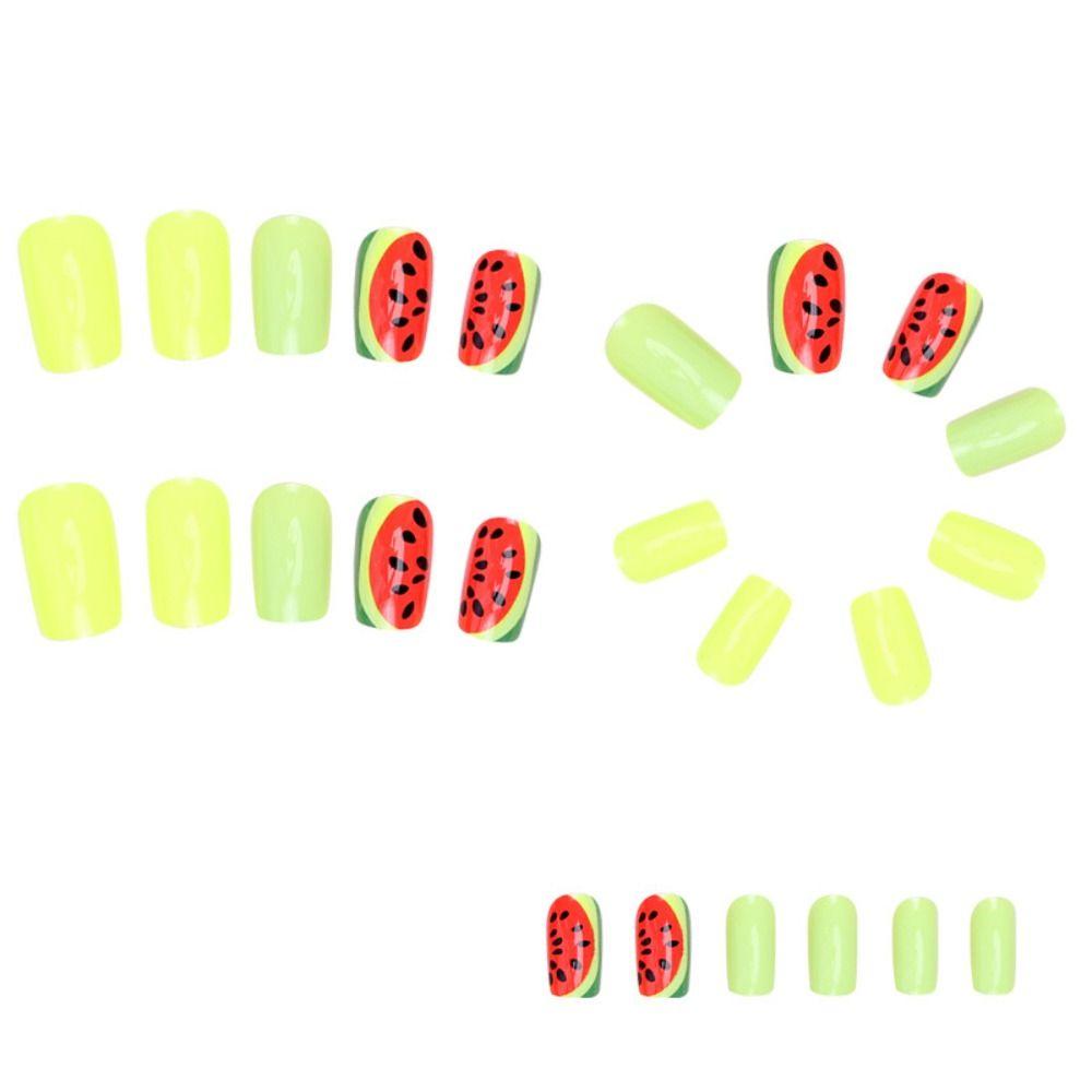 Nail Tips DIY Full Cover Wearable Medium Length Square Head Fake Nails French