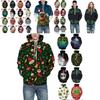 Festive Men Women Christmas 3d Graphic Printed Hoodie Sweatshirt Jumper Tops