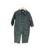 Spring Autumn Children's Workwear Children Long Sleeved Jumpsuits Boys' Girls' Lapel Jumpsuit