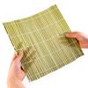 Bamboo Sushi Rolling Mat - Green Skin Sushi Roll Tool for Japanese Seaweed and Rice Ball Crafting