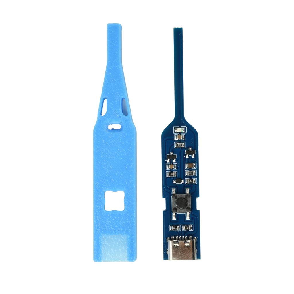 DM76 DC5V Тестер индуктивности со встроенным корпусом Type-C, бесконтактный детектор, индикация зеленым светом для обнаружения неисправностей индуктивности материнской платы