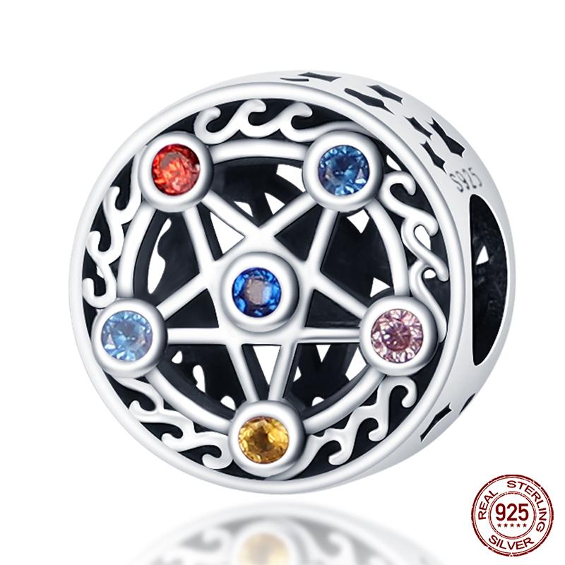 100% настоящие посеребренные бусины серии Ocean, черепаха, краб, русалка, подходят оригинальные браслеты «сделай сам», ювелирные изделия, подарки