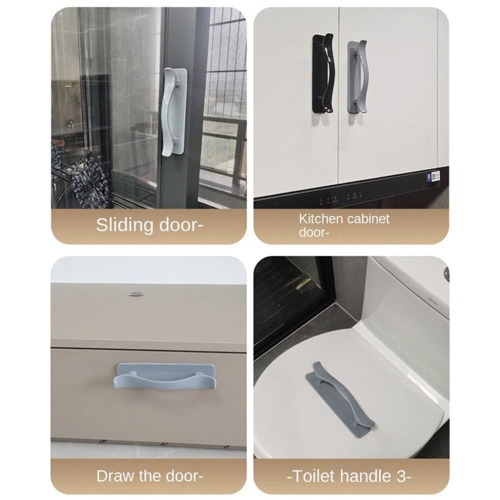 Ручка для шкафа из полипропилена, ручка для шкафа без перфорации, новая дверная ручка