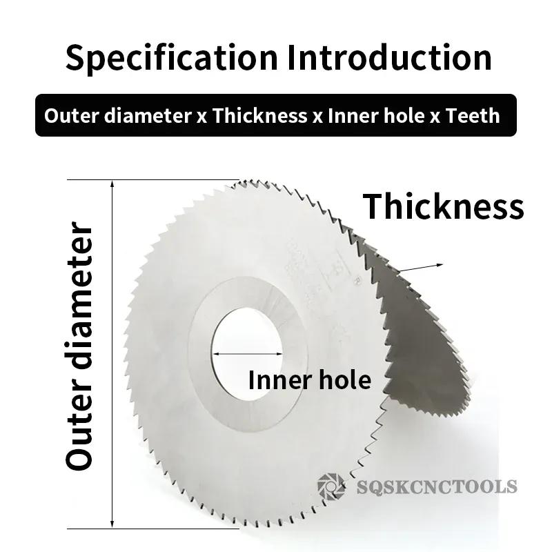 SLUGB SIQIC HSS Circular Saw Blade 40mm/50mm/60mm/63mm/75mm/80mm/100mm Slotting Cutter Saw Blade