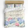 Spring Flowers Plants Wildflowers 3pcs Bedding Set For Double Bed Home Textile Duvet Cover Quilt Cover Pillowcase