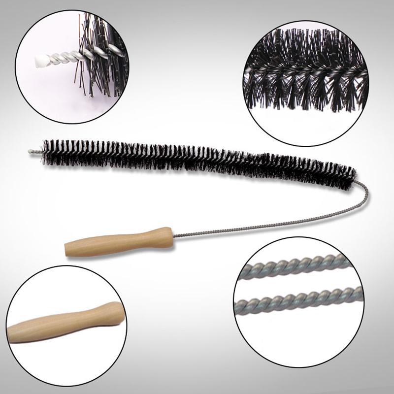 Черная удлиненная гибкая щетка для чистки вентиляционного отверстия сушилки стиральной машины