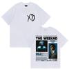 Рэпер THE WEEKND STARBOY XO Тур 2026 Ретро Графические Футболки Мужская Мода Хип-Хоп Оверсайз Хлопковая Футболка Мужчина Фанаты Уличная Одежда