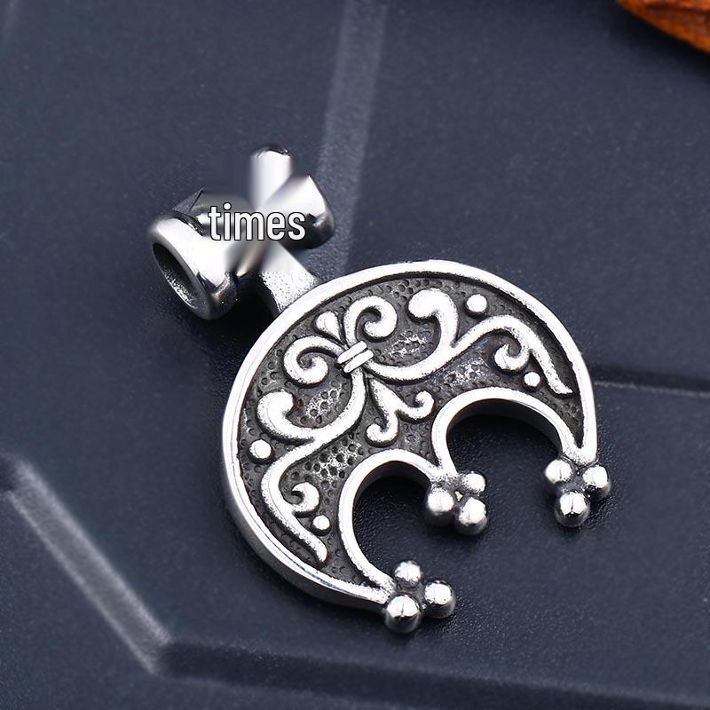 Скандинавский кулон-ожерелье из нержавеющей стали в стиле викингов