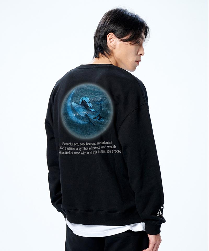 ARTISTWEAR [Atw] Moonlight Whale Sweatshirt