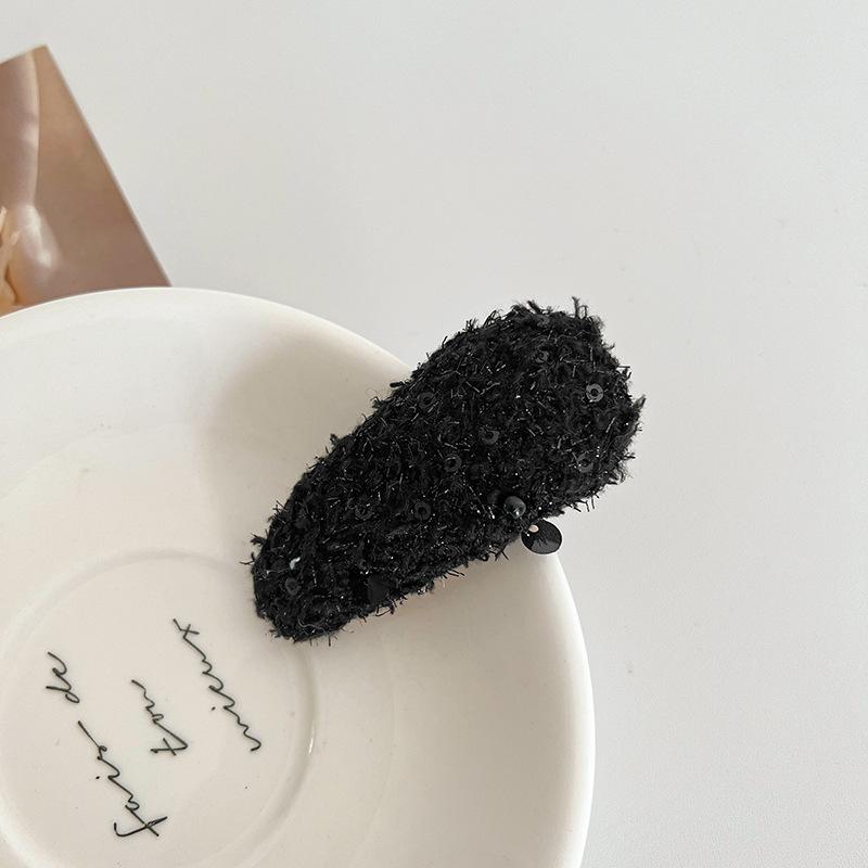 Заколки для волос, шерстяные длинные ретро-заколки в форме Bb, заколка с боковой заколкой, челка