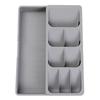 Cutlery Case, Divider, Storage, Chopstick Holder, Drawer, Kitchen Organizer, Holder, Tray, Diagonal, Expandable, Gray