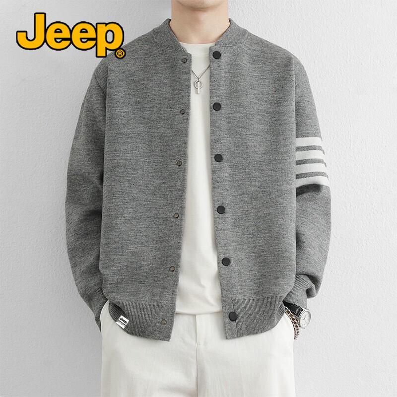 Jeep Мужской повседневный вязаный кардиган-куртка