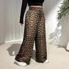 Уличные повседневные брюки прямого покроя, модные универсальные брюки больших размеров с леопардовым принтом