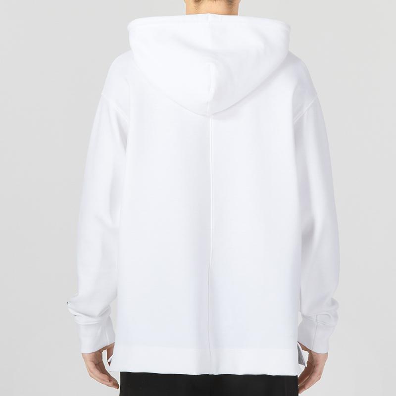 Under Armour Solid Color Drawstring Hoodie Men White 1377173-100