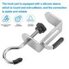 2pcs Punch-free Desk Edge Hook Detachable Headphone Hanging Hook Double Hook  Home Office Organizer