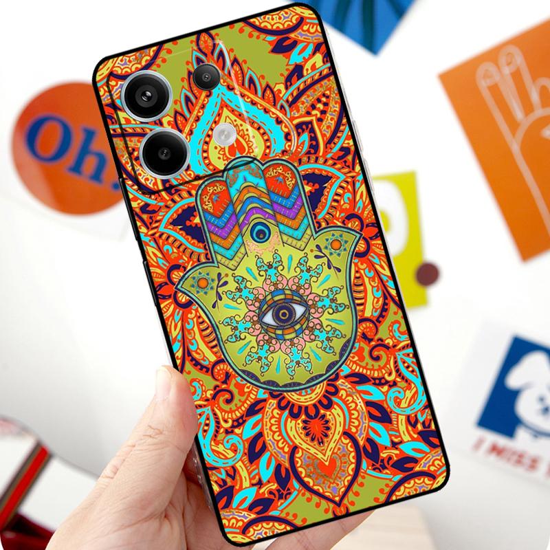 Hamsa Hand of Fatima Funda For Xiaomi Redmi Note 14 10 11 12 13 15 Pro Plus Case For Redmi 15 15C 13C 12C 10C 14C