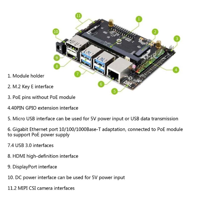 Комплект разработчика Jetson-IO-Base-A Плата расширения Плата разработки искусственного интеллекта B01 Альтернатива