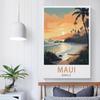 LNUYITR Hawaii Maui Vintage Travel Posters 08x12inch(20x30cm) Canvas Art Posters And Wall Art Picture Prints Modern Home Bedroom Decor Posters