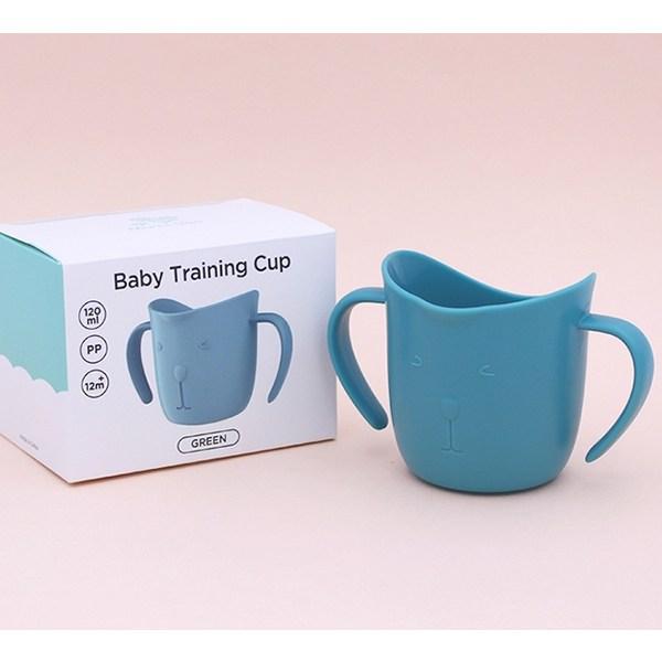 Mom Tree Baby Training Both Hands Cup, Green, 1 Piece