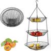 Подвесная корзина для фруктов в скандинавском стиле, складная корзина для овощей, новая корзина для хранения закусок, кухонные принадлежности