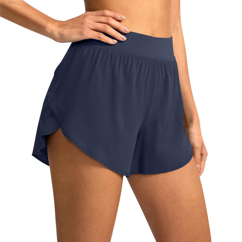 Athletic Shorts For Women Summer High Waist Quick Dry Workout Gym Shorts Loose Fit Layer Running Shorts