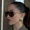 Женские солнцезащитные очки, Модные солнцезащитные очки с двойной перекладиной и узлом
