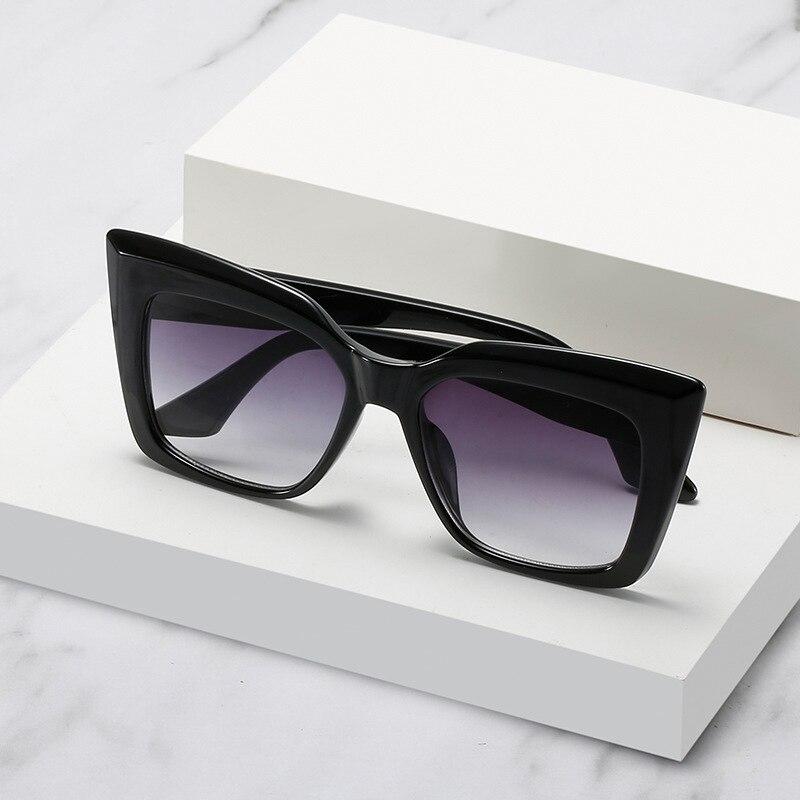 Модные большие солнцезащитные очки «кошачий глаз» женские модные цветные леопардовые очки тени UV400 мужские квадратные градиентные солнцезащитные очки EMA