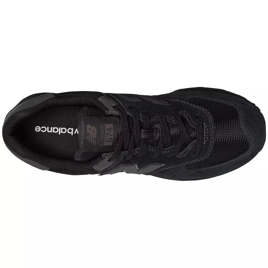 Мужские кроссовки New Balance 574 ENCAP спортивная обувь замшевая черная (ML574EVE)
