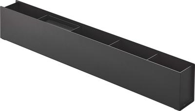 Yamazaki Jitsugyo тонкий настольный органайзер черный Ш50 x Г5 x Tower Storage Box Desk Storage 5986 Прибл.. Высота 8,2 см