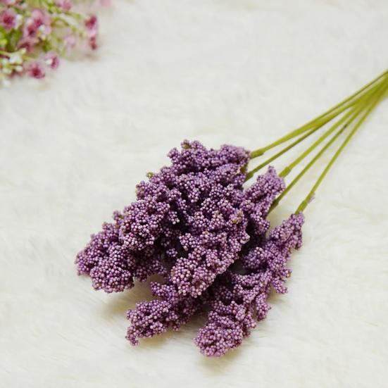 1 букет Искусственный цветок Моделирование растения DIY Свадебная вечеринка Праздничный декор