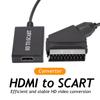 Hd 1080p Hdmi-compatible  Input  To  Scart  Video  Output Audio Converter Adapter Compatible For Crt